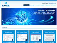 Tablet Screenshot of dotfixsoft.com
